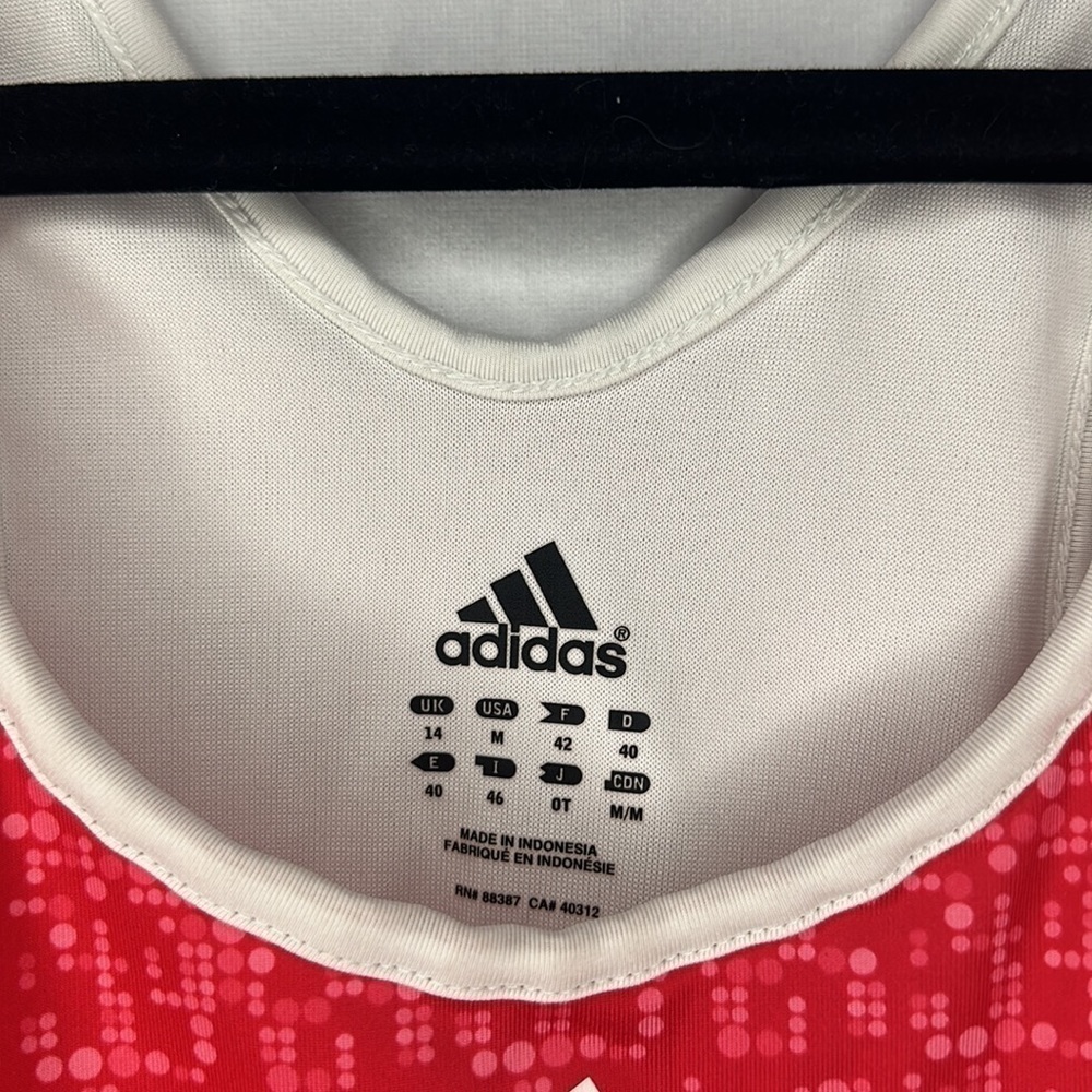 VINTAGE ADIDAS WORKOUT PATTERN TANK (M) - Picture 3 of 6